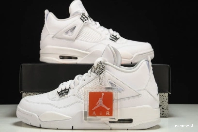 Hyperoad MENS JORDAN RETRO AIR WHITE “PURE 4 MONEY” 1118